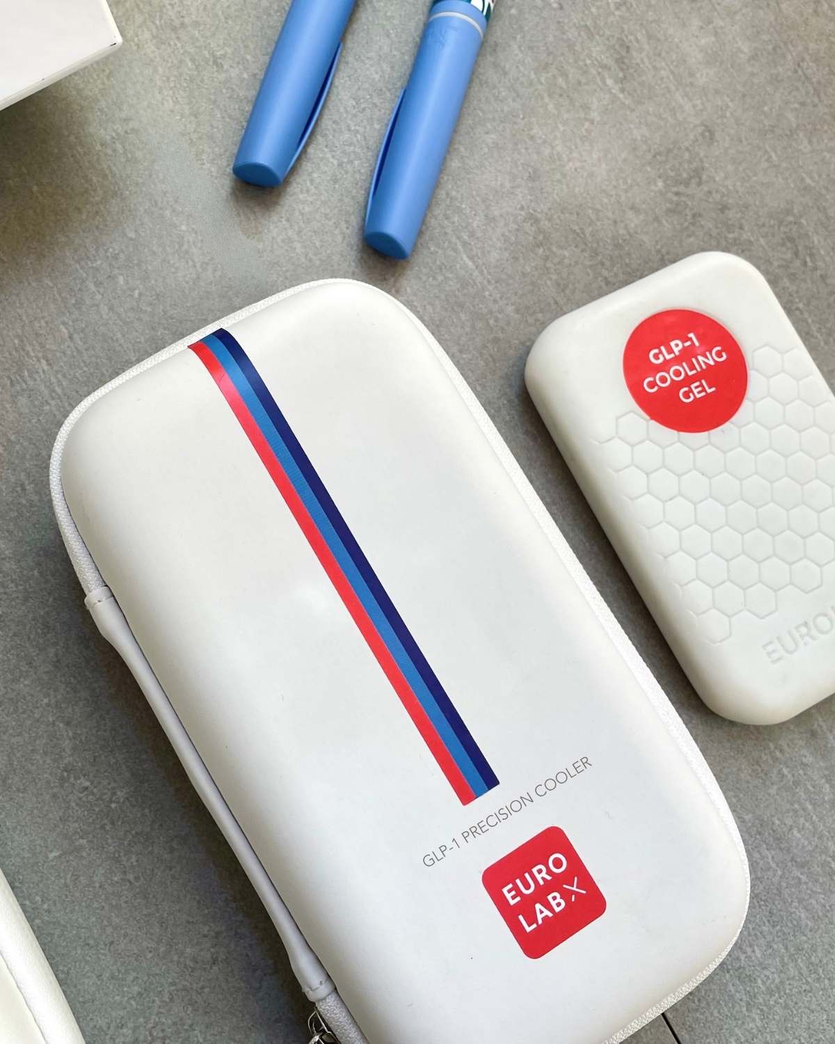 TSA approved Mounjaro cooler travel case with cooling gel pack