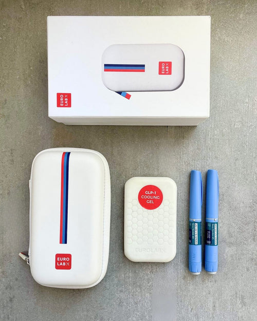 EUROLABX GLP-1 travel cooler case for Ozempic, Mounjaro, Wegovy Zepbound, Insulin - complete set