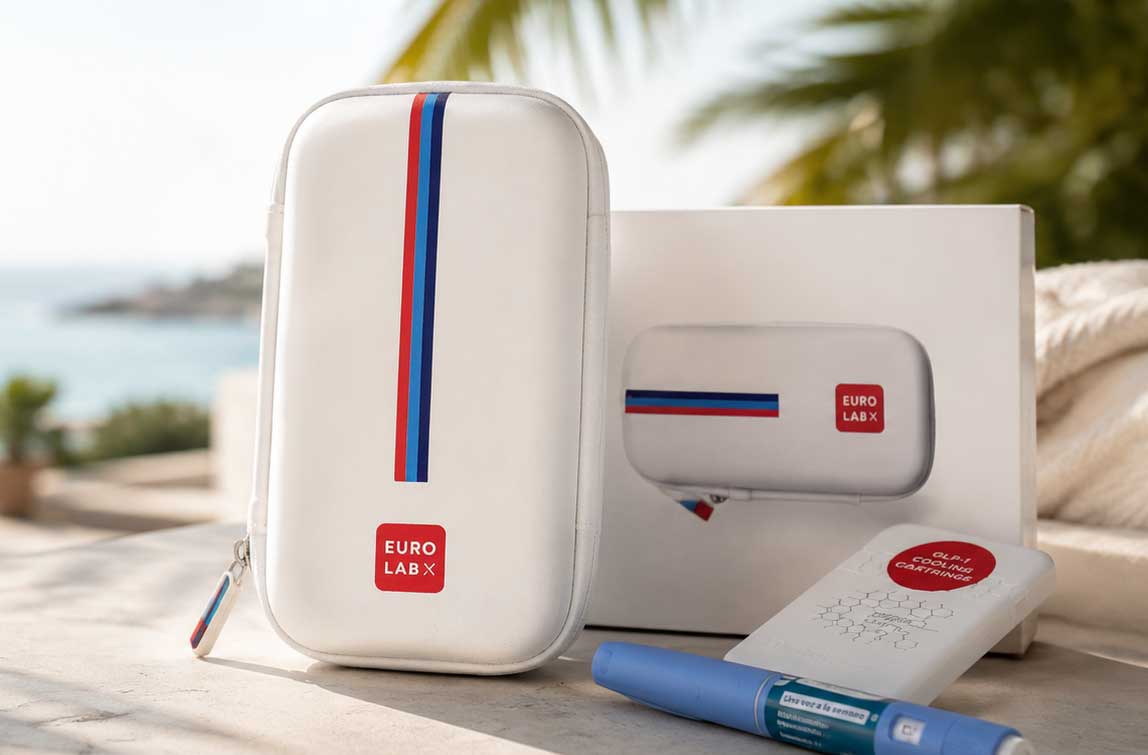 Eurolabx Travel Cooler Case for Mounjaro.