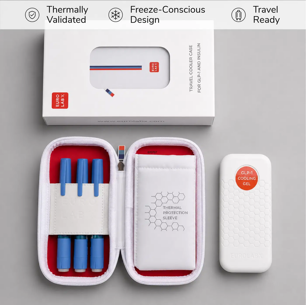 EUROLABX GLP-1 Safe Medication Travel Cooler Case